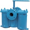 Duplex filter Type: 1098 Ductile cast iron EN-JS1050 Switching plug material: Ductile cast iron (nickel plated) Flange